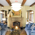 Lush Tradition: Elements of the American Tudor Living Room (13 photos)