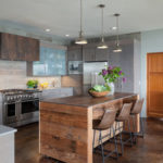 Cool Kitchen Island: Wrapped in Wood and Movable Too (5 photos)