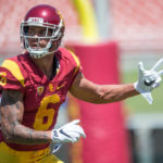 After father voices frustration over playing time, Michael Pittman Jr. makes first start for USC