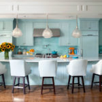 14 Ways to Bring Blue-Green Into Your Kitchen (14 photos)