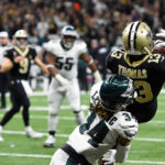 New Orleans Saints fight off Philadelphia Eagles, will face Rams for NFC championship