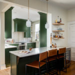 Kitchen of the Week: Deep Green Cabinets Star in 136 Square Feet (18 photos)