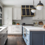 Bold Kitchen Makeover With Touches of Black, Blue and Brass (6 photos)