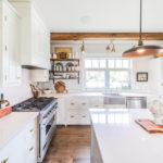 White Farmhouse Kitchen Warmed by Wood and Metal (5 photos)