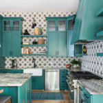 Green Cabinets and Bold Tile Star in Historic Kitchen Remodel (7 photos)
