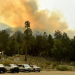 El Dorado fire threatening Angelus Oaks in the San Bernardino Mountains