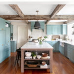 Kitchen of the Week: Blue-Green Cabinets With Rustic Wood Details (12 photos)