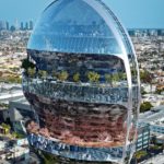 Like a sunset — developers propose a Hollywood office tower with a bold sculptural design