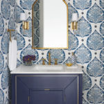 20 Powder Rooms With Eye-Catching Wallpaper (20 photos)